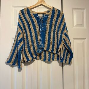 Forte_Forte knit top cardigan crochet 100% cotton.